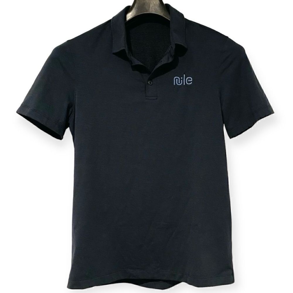 Lululemon Blue Company Logo Evolution Short-Sleeve Polo Shirt